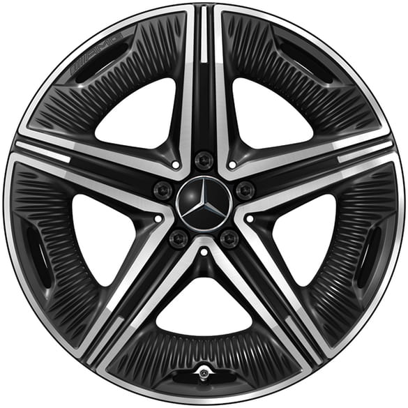 AMG 19 inch velgen set EQE V295 5-dubbele-spaken-velg origineel Mercedes-Benz
