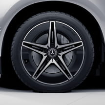 AMG 19 inch EQS V297 velgen zwart 5-dubbele spaken Origineel | A2934011600 7X23-V297