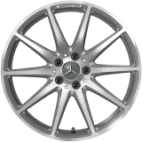 AMG 19 inch velgen set SL 43 AMG R232 10-spaaks titangrijs Origineel Mercedes-AMG