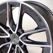 AMG 19 inch 5-dubbelspaaks velgenset C-Klasse W205 C 43 AMG | A2054010701/0801-7Y51