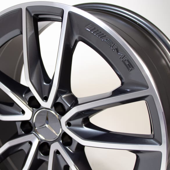 AMG 19 inch 5-dubbelspaaks velgenset C-Klasse W205 C 43 AMG | A2054010701/0801-7Y51