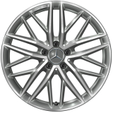 AMG 19 inch velgenset C-Klasse 206 5-dubbelspaaks wiel titangrijs Original Mercedes-Benz