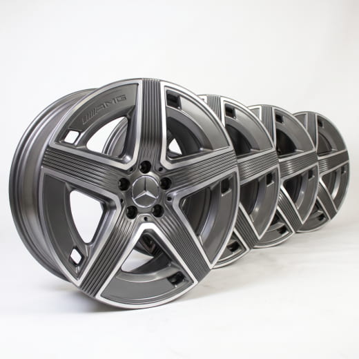AMG 19 inch velgenset GLC Coupé Hybrid C254 Tantalgrijs 5-sp | A2544010400/-0500 7Y51-C254