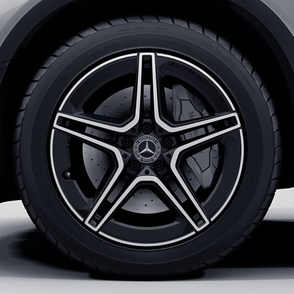 AMG 19 inch velgenset GLC X253/C253 5-dubbelspaaks zwart Origineel Mercedes-Benz