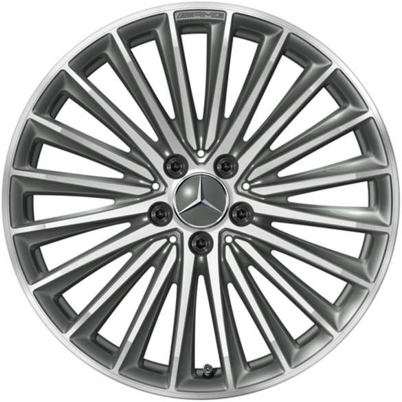 AMG 19 inch velgenset SL R232 meerspaaks titaangrijs origineel Mercedes-AMG