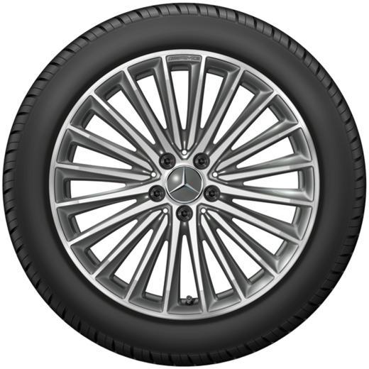 19 inch AMG SL R232 velgenset titaangrijs | A2324011900/2000 7X21