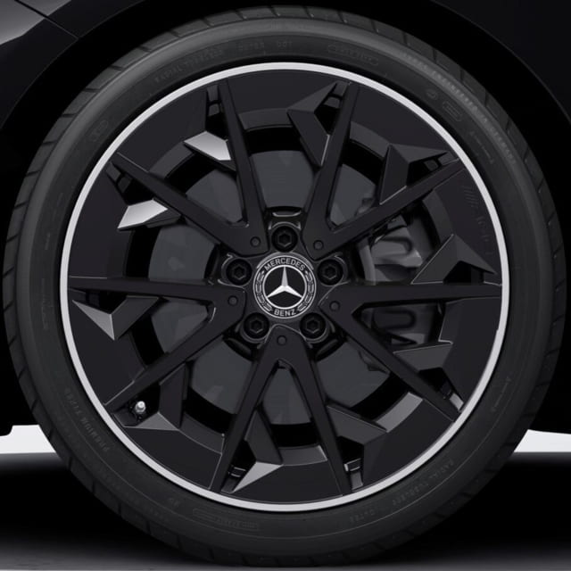 AMG 19-inch wheels CLA C174 5-twin-spoke black matt techgold ...