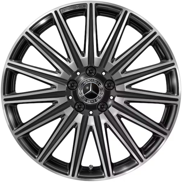 AMG 19-inch wheels CLA C174 multi-spokes dark platinum gloss ...