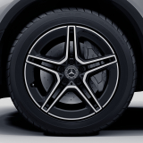 Jeu de jantes AMG 19 pouces GLC X253/C253 5 doubles branches noir original Mercedes-Benz