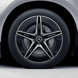 Jeu de jantes AMG 19 pouces EQS V297 5 doubles rayons noir Original Mercedes-Benz