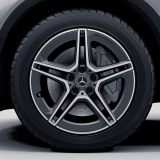 Lot de jantes AMG 19 pouces GLC X253/C253 à 5 doubles branches gris tantale original Mercedes-Benz