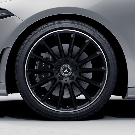 Jeu de jantes AMG 19 pouces à multiples branches Classe B W247 original Mercedes-Benz noir brillant | A17740116007X72-247