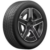 Roues hiver AMG 19 pouces GLC Coupé C254 noir à 5 branches, original Mercedes-AMG
