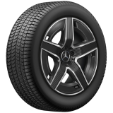 Ruedas de invierno AMG 19 pulgadas GLC X254 negras de 5 radios originales Mercedes-AMG