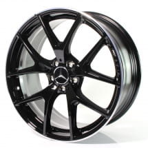 AMG 20 inch cross-spoke rims genuine Mercedes-Benz X253/C253 black | A2534015500-7X72