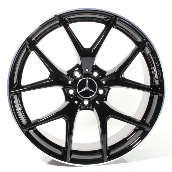 AMG 20 inch velgen set GLC 253 kruisspaaks wiel zwart glanzend Original Mercedes-Benz