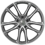 Jeu de jantes AMG 20 pouces Classe G W465 à 5 doubles branches gris titane d’origine Mercedes