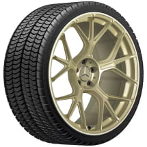 AMG 21 inch gesmede velgen AMG GT C192 kruisspaaks goud | A1924011300/1400 1X71