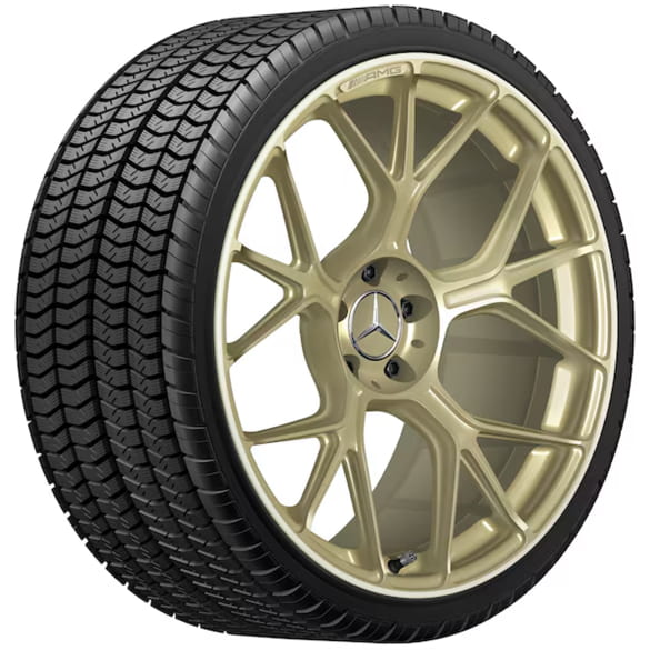 AMG 21 inch gesmede velgen AMG GT C192 kruisspaaks goud | A1924011300/1400 1X71