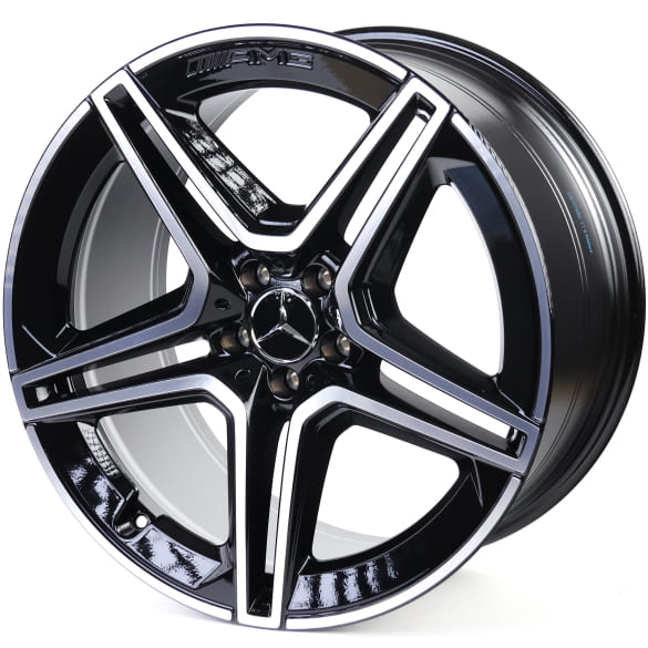 AMG 21 inch rim set GLS SUV X167 5-double-spoke black genuine Mercedes-Benz