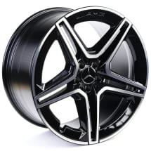 AMG 21 inch GLS X167 rims black 5-double-spoke genuine | A1674017300/7400-7X23