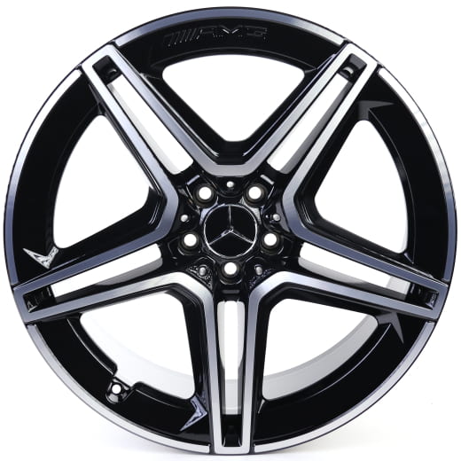 AMG 21 inch GLS X167 rims black 5-double-spoke genuine | A1674017300/7400-7X23