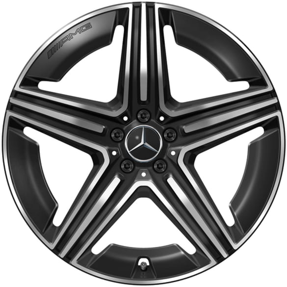 AMG 21 inch velgen GLE C167 V167 5-spaken zwart mat origineel Mercedes-AMG