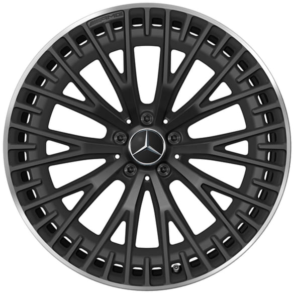 AMG 21 inch velgenset EQS 53 AMG V297 multispaaks mat zwart Original Mercedes-AMG