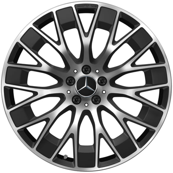 AMG 21 inch velgenset EQE SUV X294 Y-spaken zwart mat zilver Original Mercedes-AMG