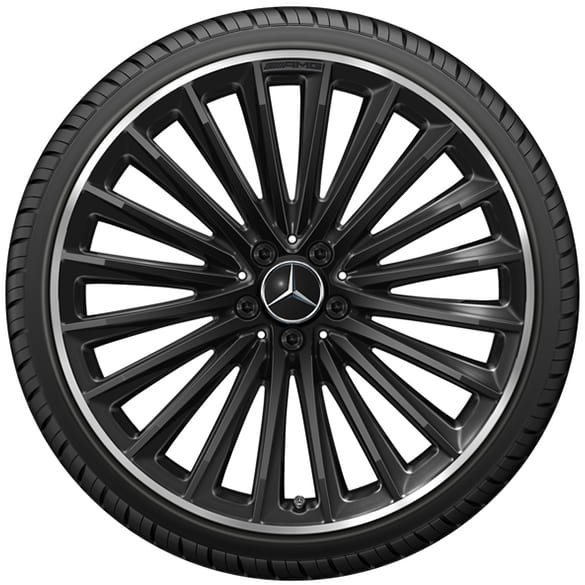 AMG 21 inch velgenset EQE V295 zwart | A2954012500/26007X72