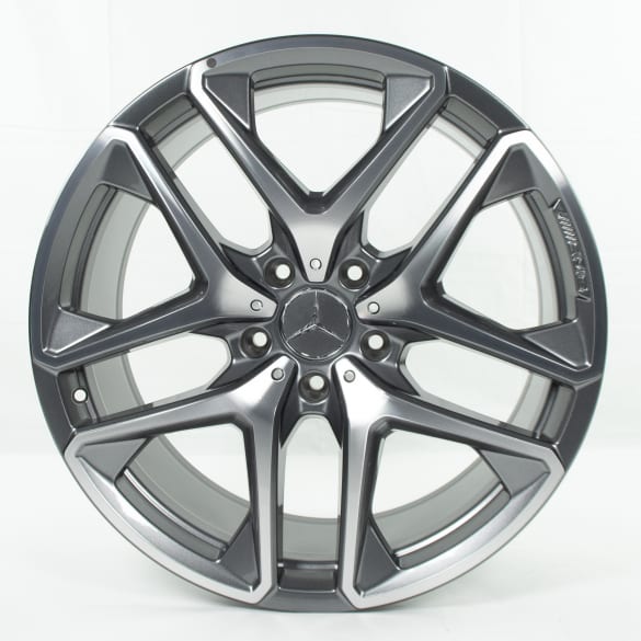 63 AMG 21 inch velgenset G-Klasse W463A 5-dubbele-spaken-velg grijs Origineel Mercedes-Benz