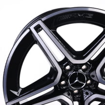 AMG 21 inch GLS X167 velgen zwart 5-voudig-spaken Origineel | A1674017300/7400-7X23