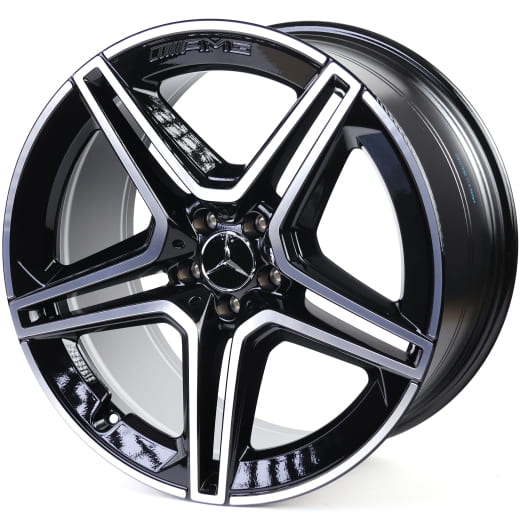 AMG 21 inch GLS X167 velgen zwart 5-voudig-spaken Origineel | A1674017300/7400-7X23