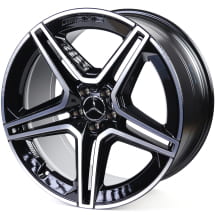 AMG 21 inch GLS X167 velgen zwart 5-voudig-spaken Origineel | A1674017300/7400-7X23