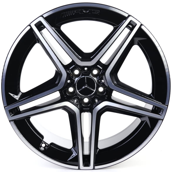 AMG 21 inch GLS X167 velgen zwart 5-voudig-spaken Origineel | A1674017300/7400-7X23