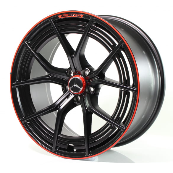 AMG 21 inch velgenset kruisspaak velgrand rood | A2904000800/0900