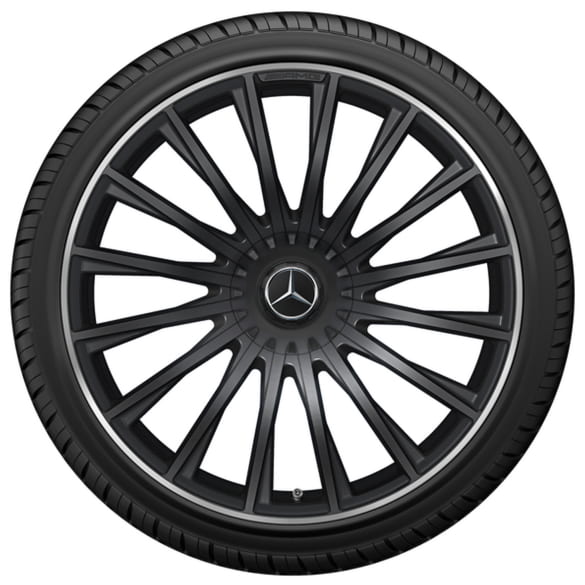 AMG 21 inch velgenset S-Klasse S63 AMG V223 zwart mat veelspaaks Original Mercedes-AMG