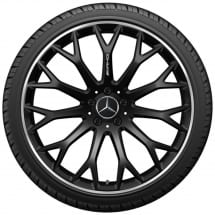 21 inch AMG SL R232 velgenset zwart mat | A2324012700/2800 7X71