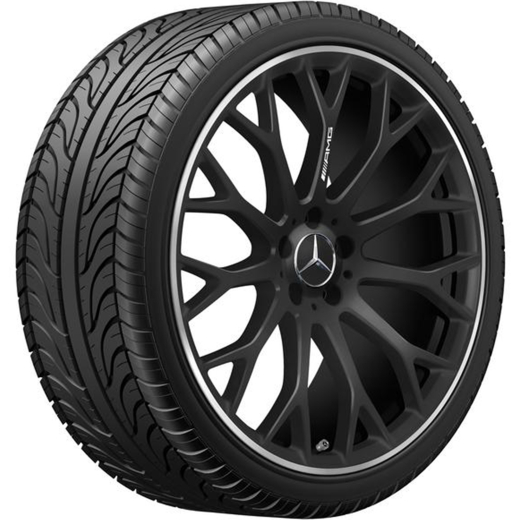 21 inch AMG SL R232 velgenset zwart mat | A2324012700/2800 7X71