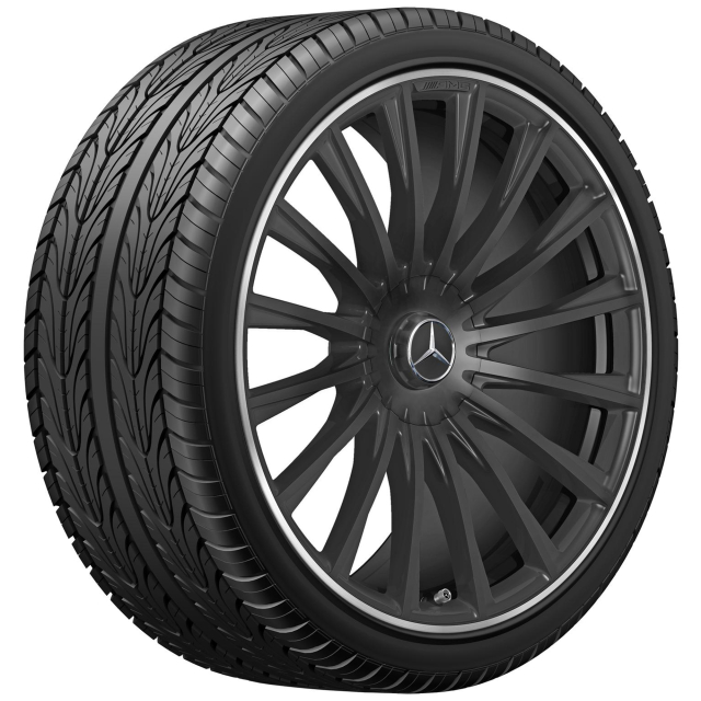 21 Inch Rims C216 AMG 21 inch wheels S-Klasse S63 AMG V223 matte black multi-spoke ...
