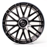 Set di cerchi forgiati AMG 21 pollici SL R232 a croce, nero opaco, Original Mercedes-AMG