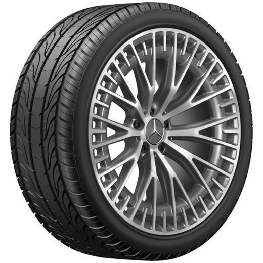 Set di cerchi AMG da 21 pollici EQS 53 AMG V297 multirazze grigio tantalio | A2974012900 7Y51-V297