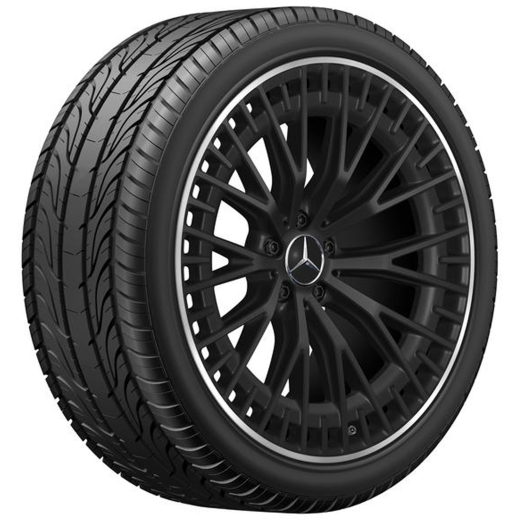 Juego de llantas AMG 21 pulgadas EQS 53 AMG V297 multirradio negro mate | A2974012900 7X71-V297
