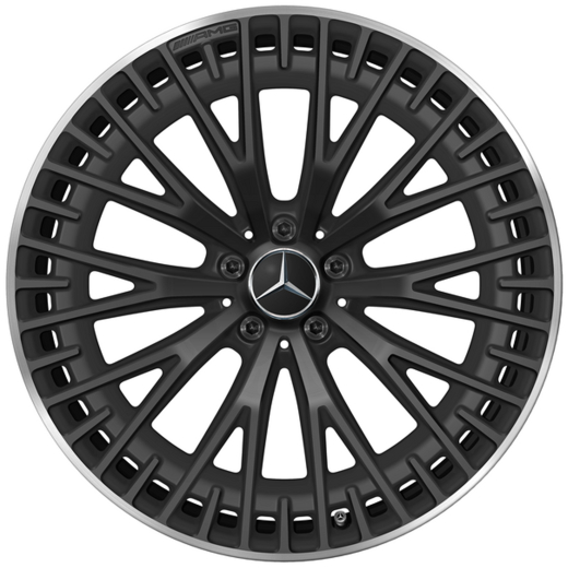 Juego de llantas AMG 21 pulgadas EQS 53 AMG V297 multirradio negro mate | A2974012900 7X71-V297
