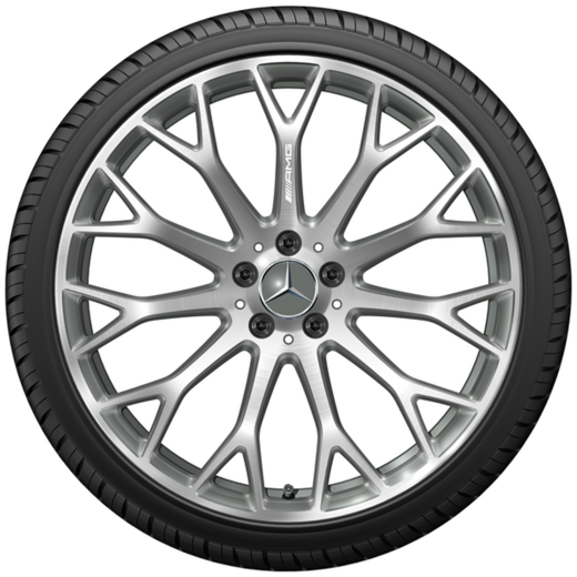 Juego de llantas AMG SL R232 21 pulgadas gris titanio | A2324012700/2800 7X21