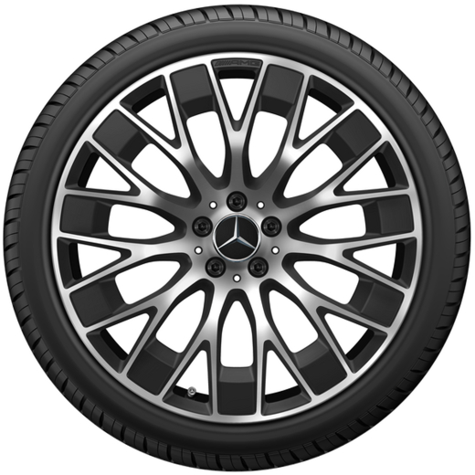 Juego de llantas AMG 21 pulgadas EQE SUV X294 multirradio negro mate | A2944011500 7X36-X294