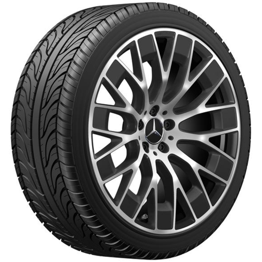Juego de llantas AMG 21 pulgadas EQE SUV X294 multirradio negro mate | A2944011500 7X36-X294