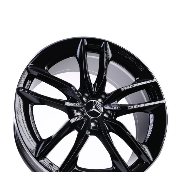 AMG 22 inch velgenset GLE 167 zwart 5-dubbelspaaks origineel | A16740136/3700-7X72