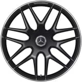 Kit de jantes forgées AMG 22 pouces GLE V167 à rayons croisés Original Mercedes-AMG