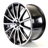 Jeu de jantes AMG 22 pouces GLS SUV X167 à multiples rayons tournées brillantes noir original Merced